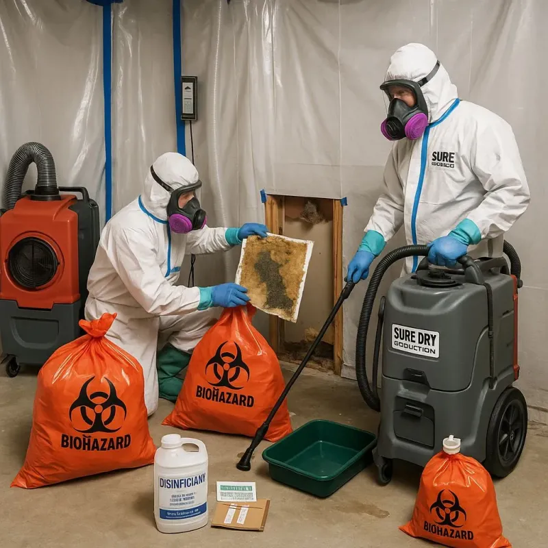 Contaminated Water Handling Protocols process in Colwich, KS